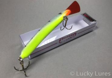 Turus Ukko Original Wobbler schwimmend, Länge: 12 cm, Farbe: Blue Perch 022, mit roter Tauchschaufel